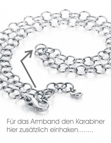 Pagoy I Fantasy Kette+Armband rhodiniert