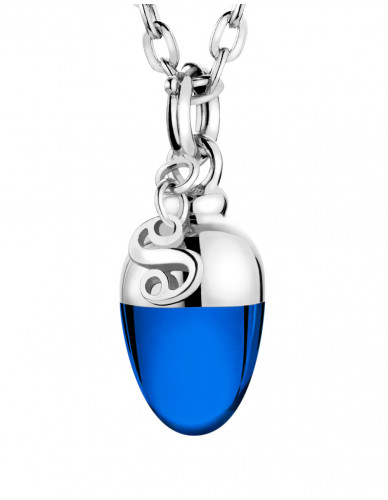 Suay I Schmuckanhänger I Sapphire blau I Silber rhodiniert