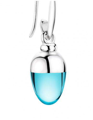 Suay I Ohrschmuck I Aqua türkis I Silber rhodiniert