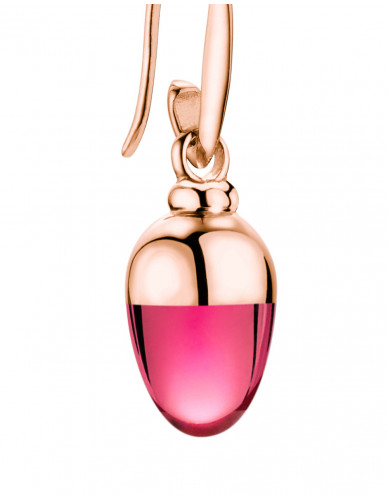 Suay I Ohrschmuck I Rhodolit pink I Silber rosévergoldet