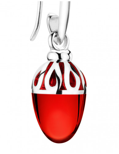 Mali  I Ohrschmuck I Ruby rot I Silber rhodiniert