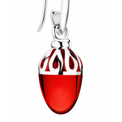 Mali  I Ohrschmuck I Ruby rot I Silber rhodiniert