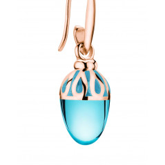 Mali  I Ohrschmuck I Aqua türkis I Silber rosévergoldet