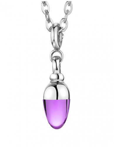 Suay Mai I Schmuckanhänger I Amethyst violett I Silber rhodiniert