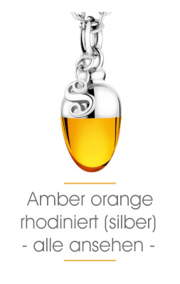 Alle Sabay Jewels Schmuckanhänger im warmen Amber Orange in Silber