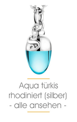 Alle Sabay Jewels Schmuckanhänger im strahlenden Aquamarine Türkis in Silber