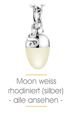 Alle Sabay Jewels Schmuckanhänger im edlen Moon Weiß in Silber