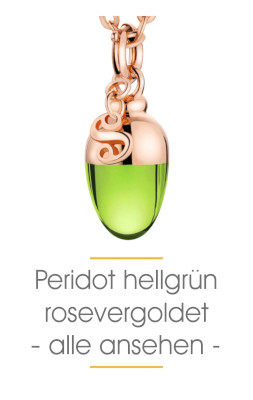 Alle Sabay Jewels Schmuckanhänger im hellen Peridot Grün in Roségold