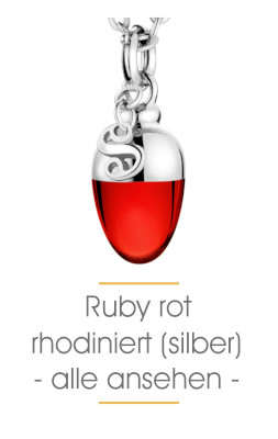 Alle Sabay Jewels Schmuckanhänger im kraftvollen Ruby Rot in Silber