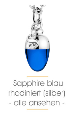 Alle Sabay Jewels Schmuckanhänger im tiefgründigen Sapphire Blau in Silber