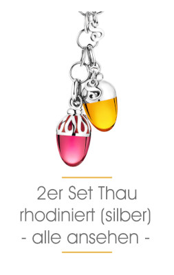 Alle Sabay Jewels Schmuckanhänger im lebendigen Style Thau in Silber